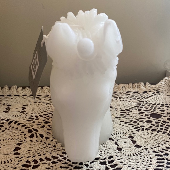 Luminous Horse/Unicorn Ivory Head Candle, Handmade Soy Wax Fragrance Free Candle - Picture 3 of 5